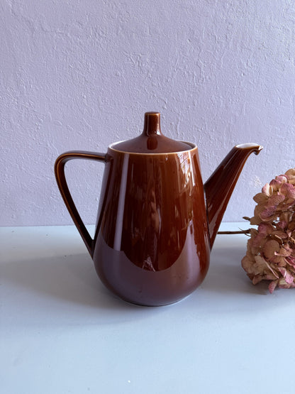 Théière marron émaillée Villeroy & Boch