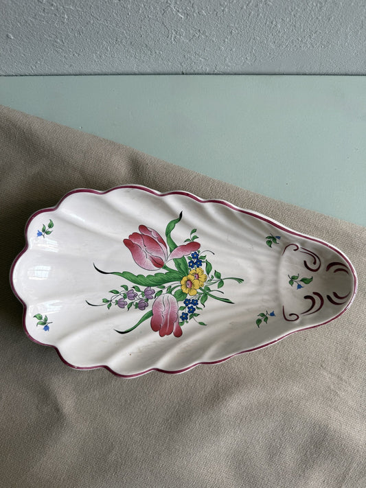 Coupelle en forme de coquillage de Lunéville collection Réverbère