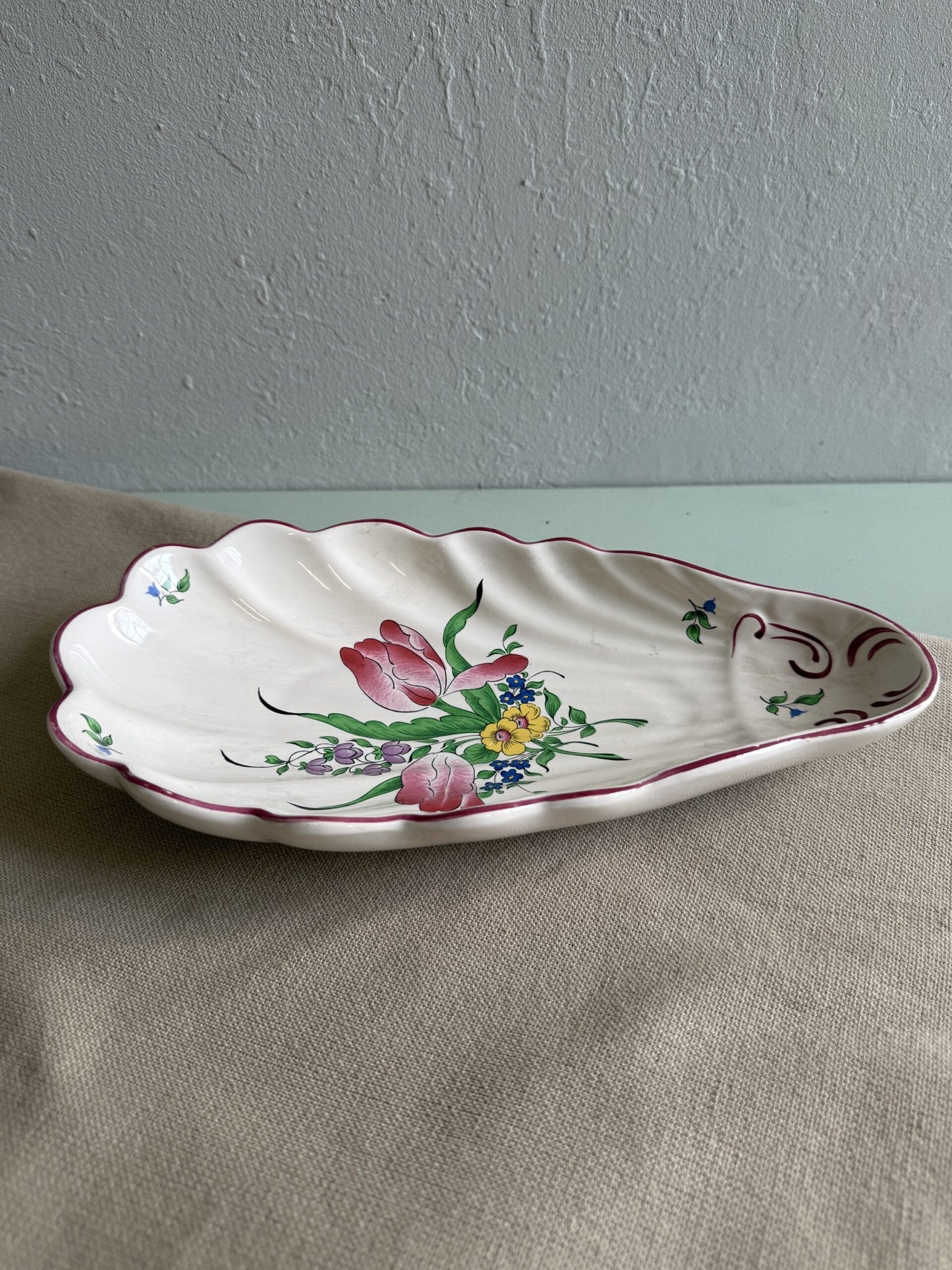 Coupelle en forme de coquillage de Lunéville collection Réverbère