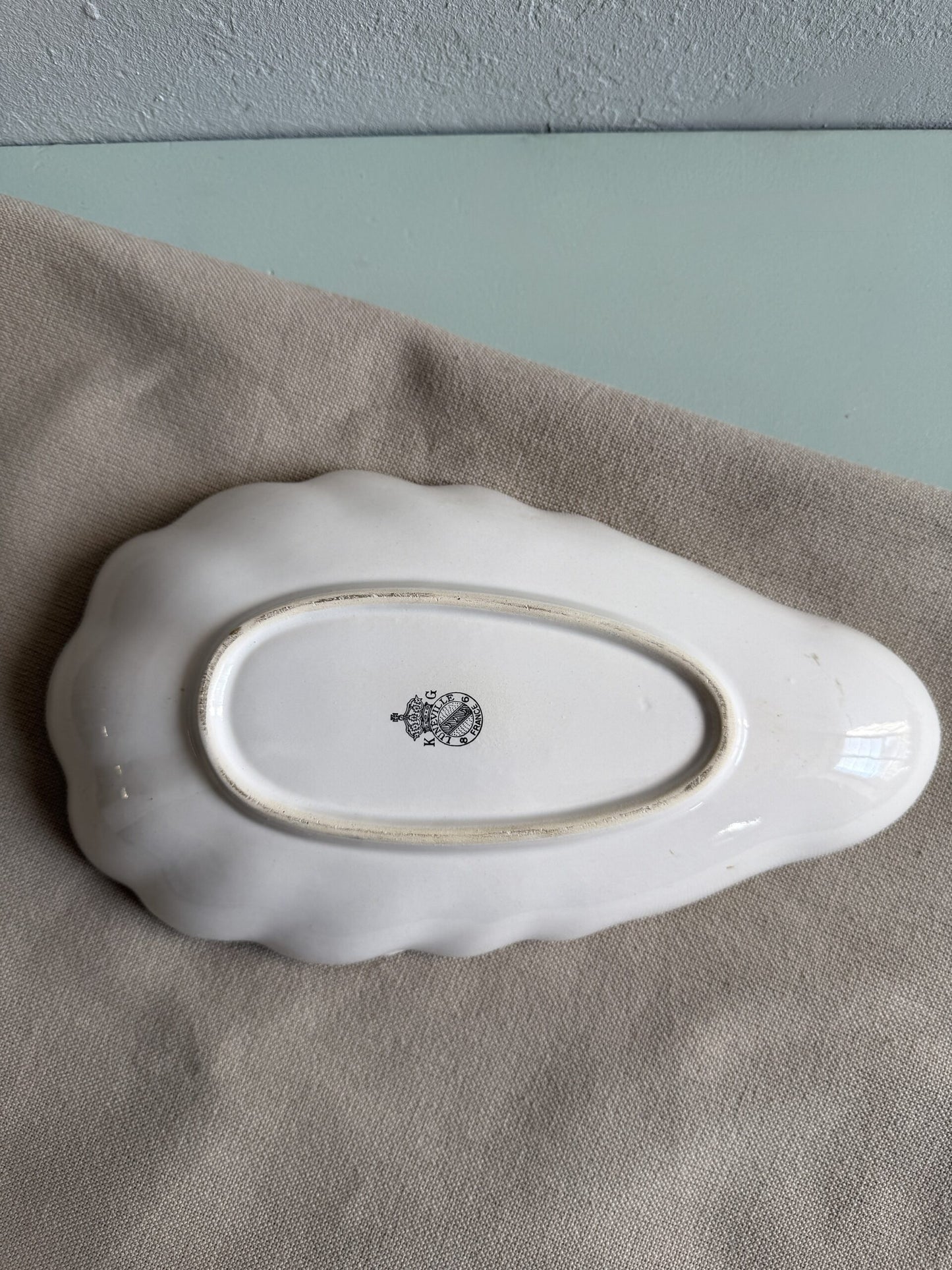 Coupelle en forme de coquillage de Lunéville collection Réverbère