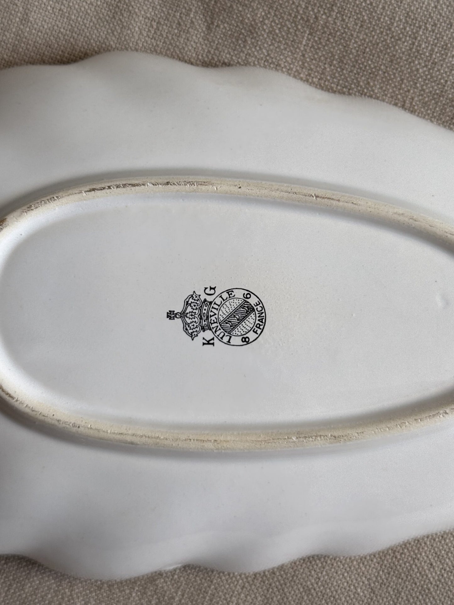 Coupelle en forme de coquillage de Lunéville collection Réverbère