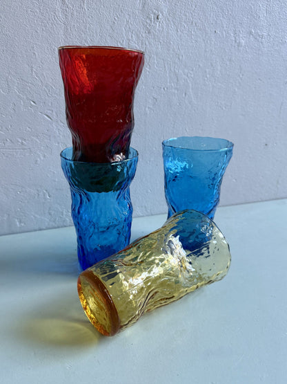 Lot de 4 verres colorés