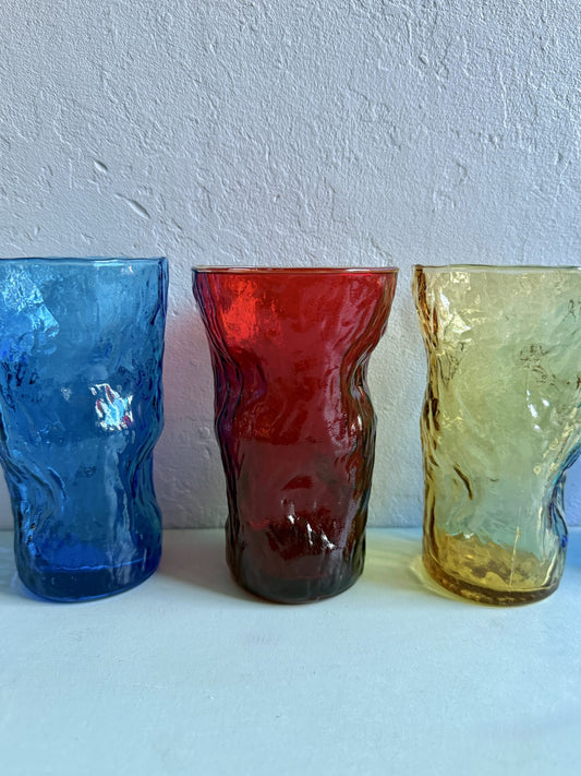 Lot de 4 verres colorés