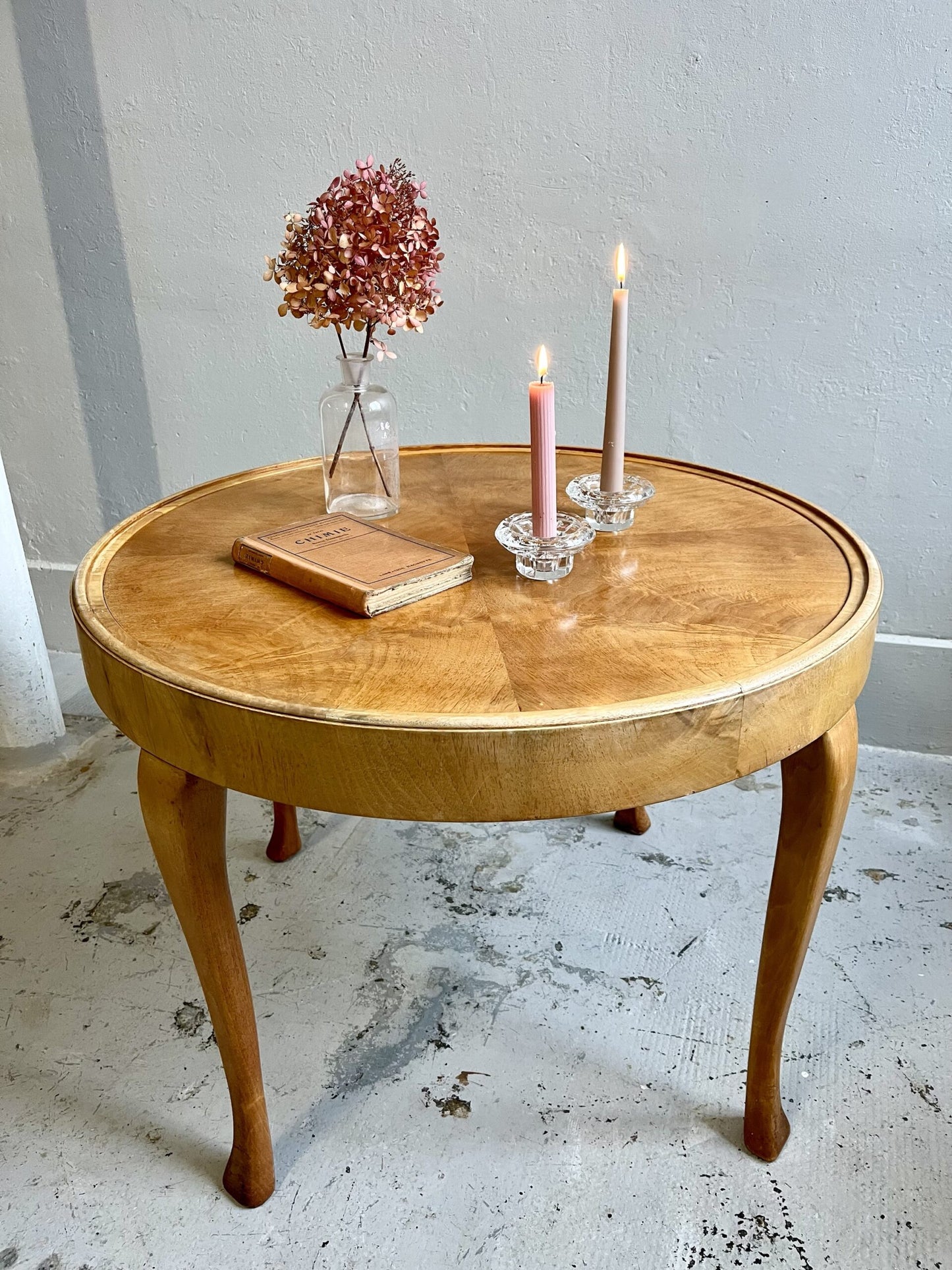 Table basse ronde vintage