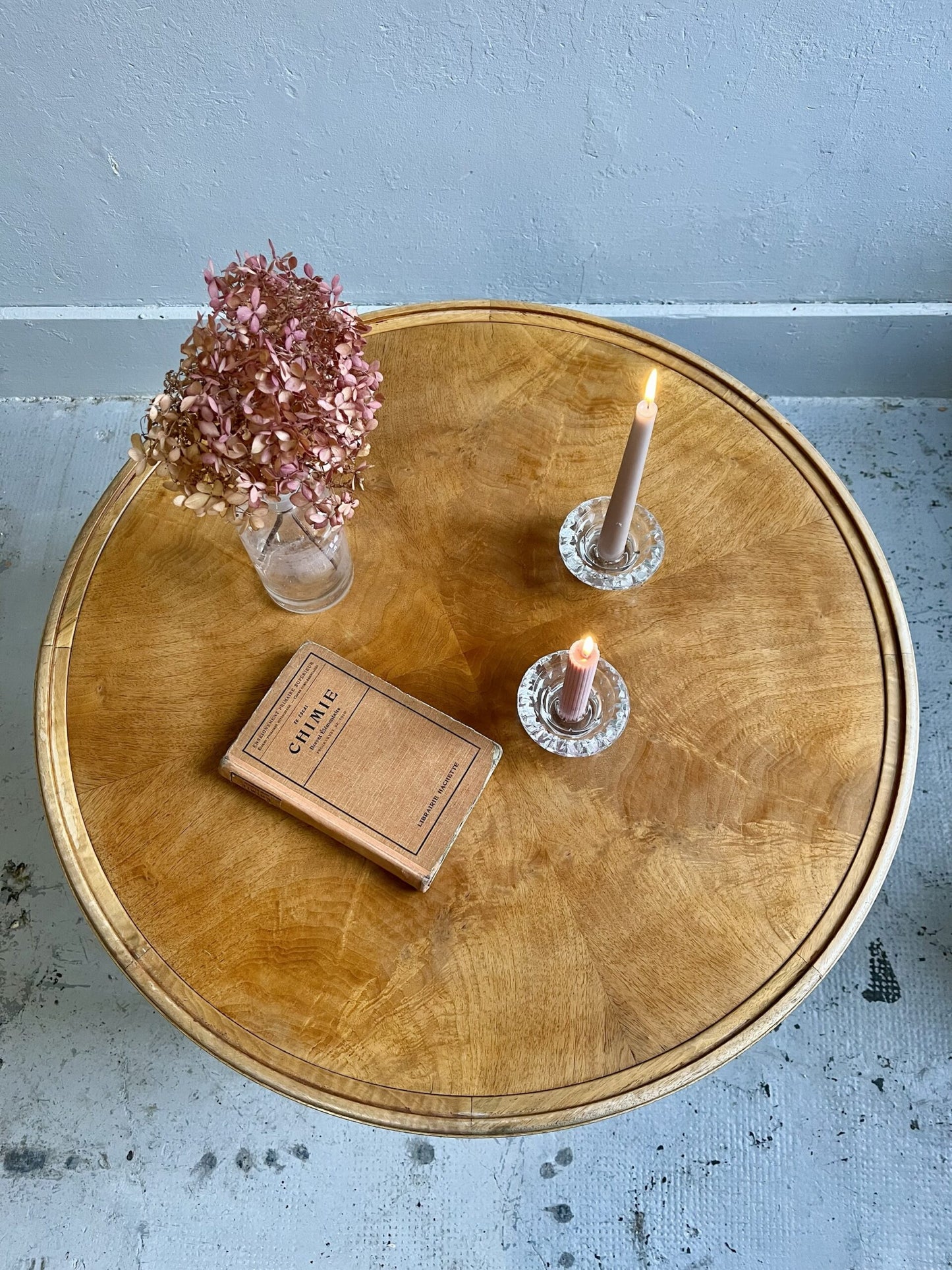 Table basse ronde vintage