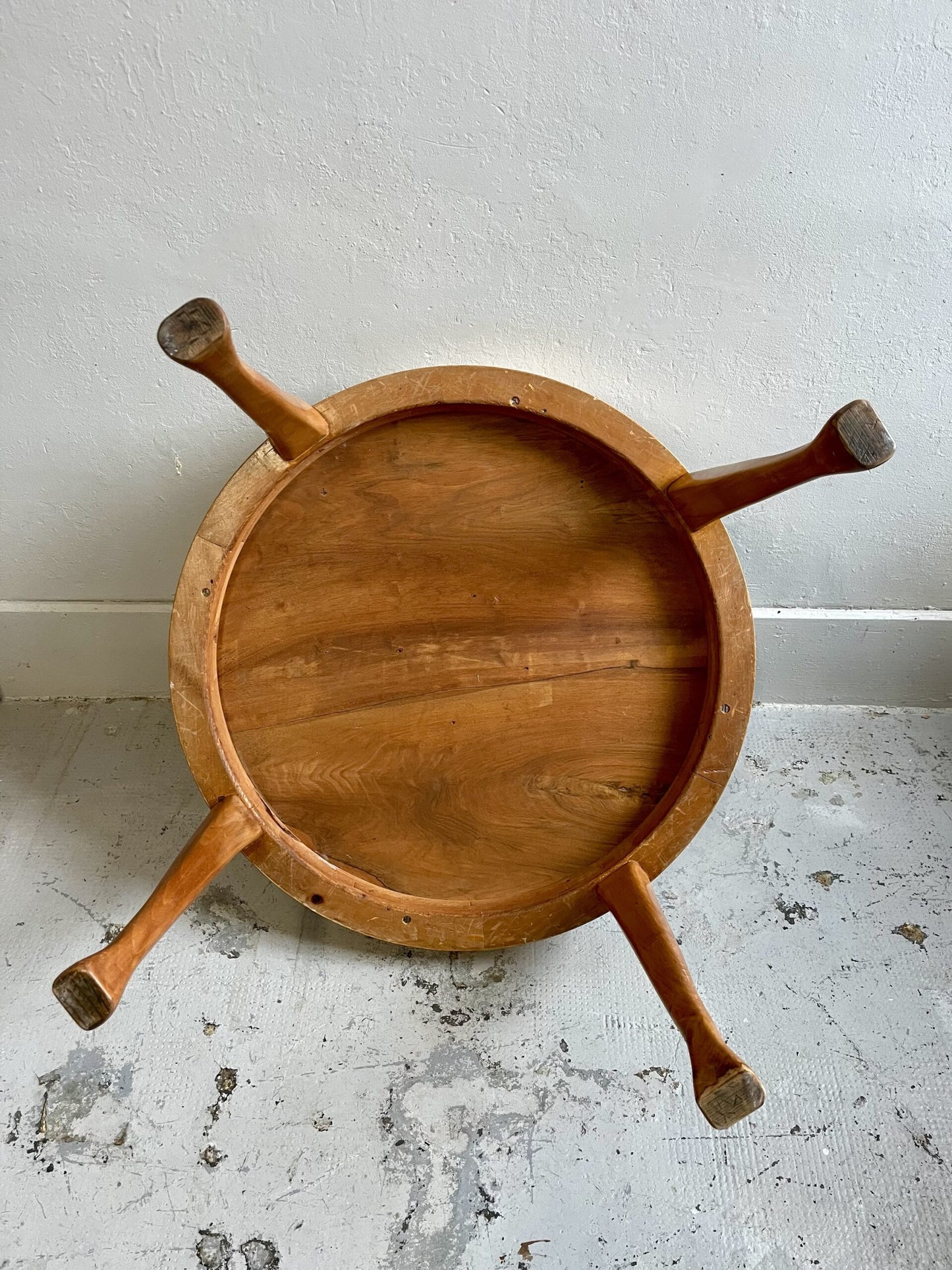 Table basse ronde vintage