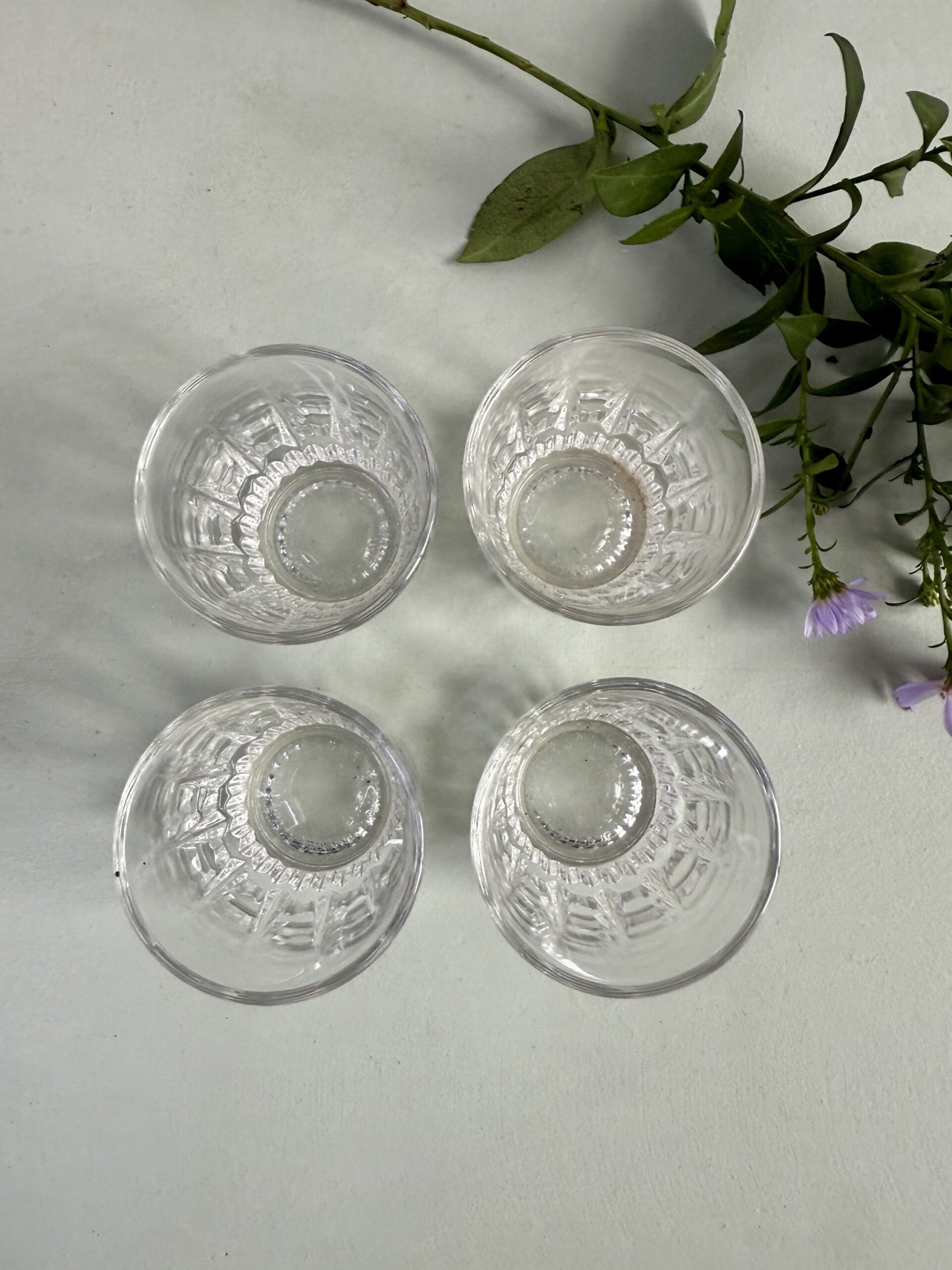 Verres à whisky ciselés - lot de 4