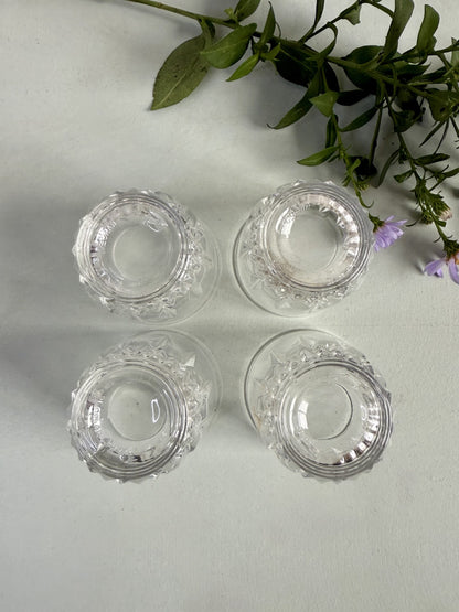 Verres à whisky ciselés - lot de 4