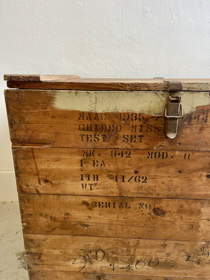 Caisse militaire américaine vintage