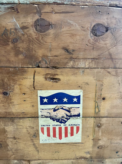 Caisse militaire américaine vintage