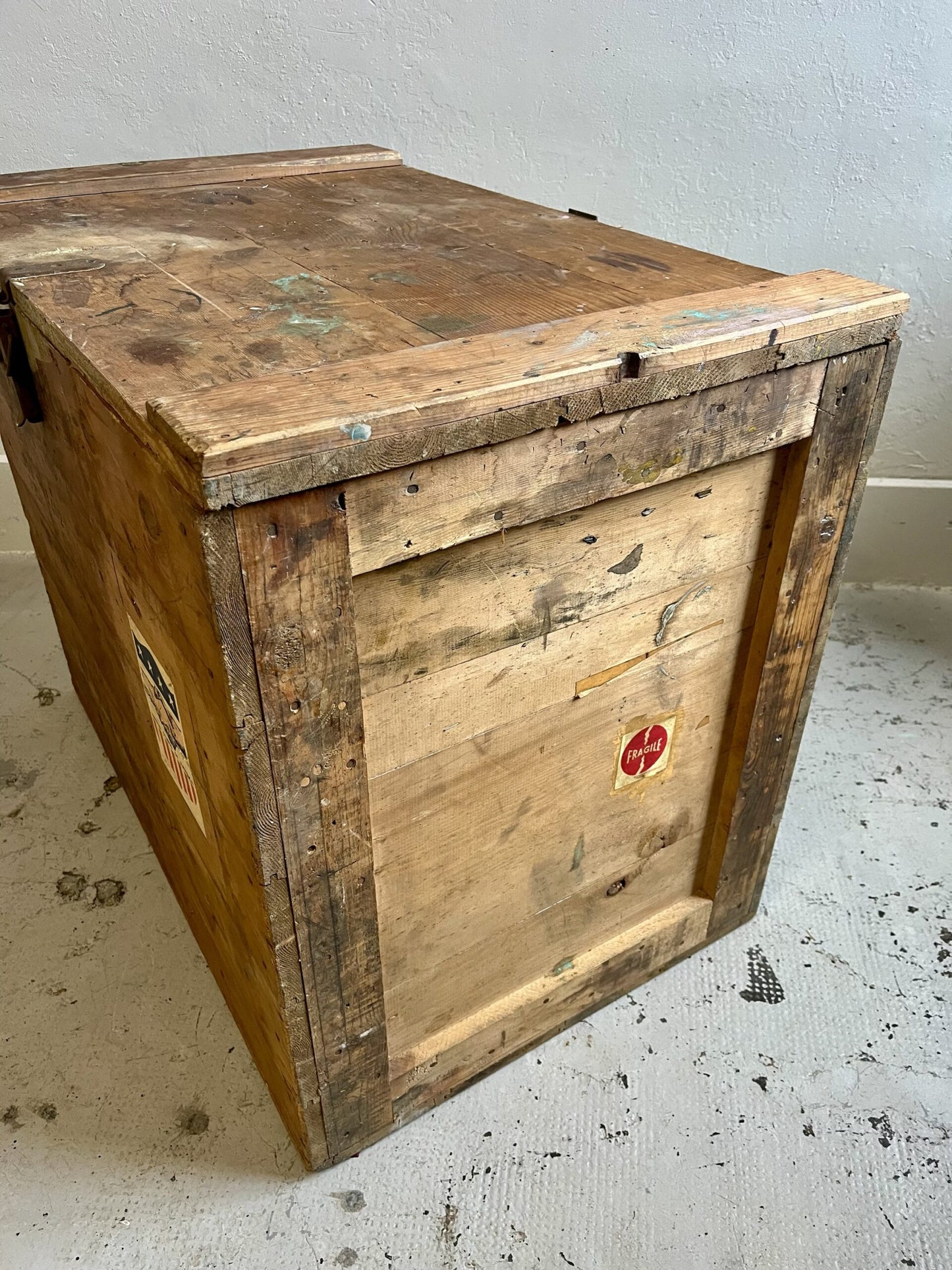 Caisse militaire américaine vintage