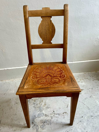 Chaises assises décorées/ lot de 2  Meubles Patine