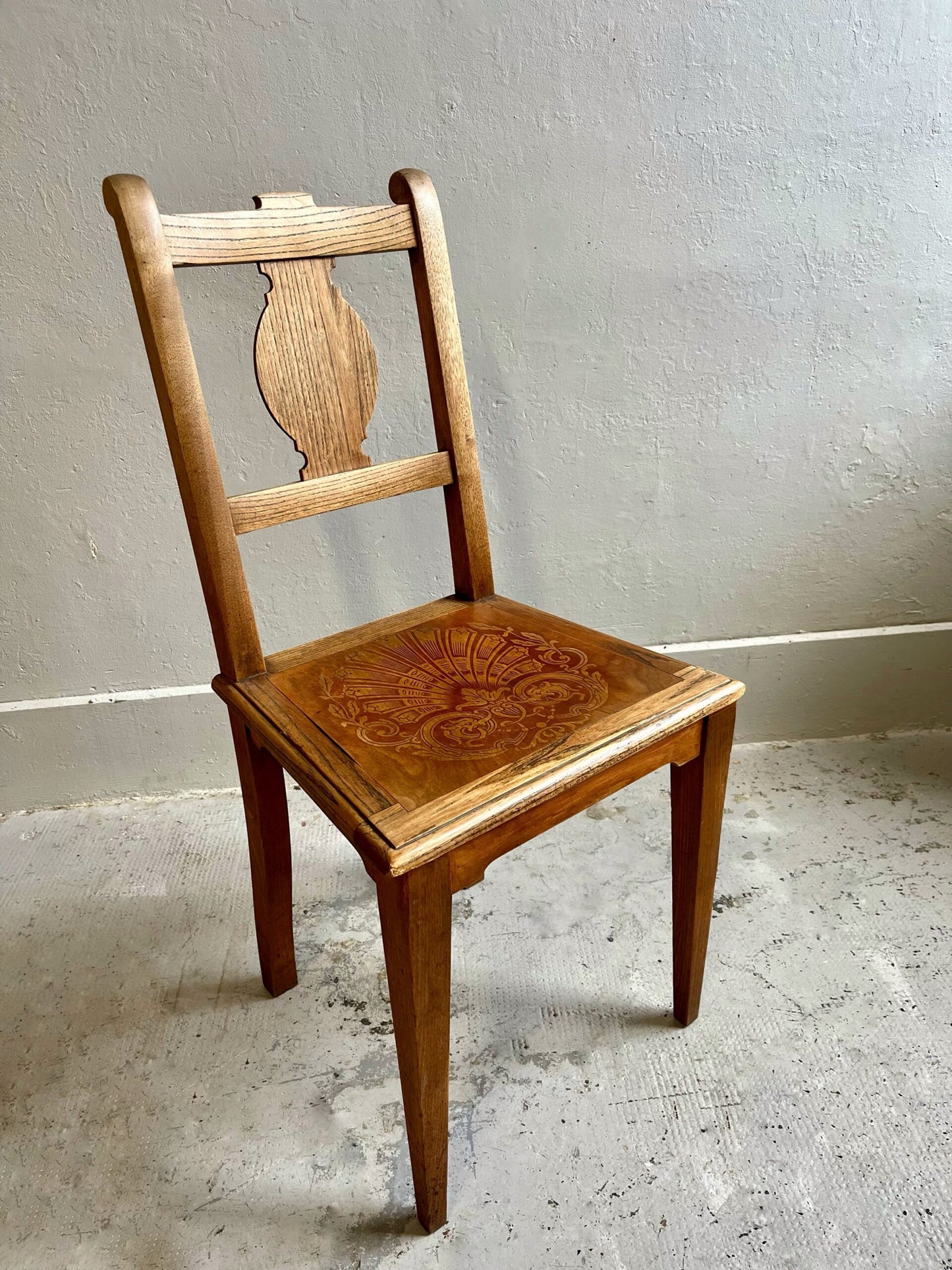 Chaises assises décorées/ lot de 2  Meubles Patine