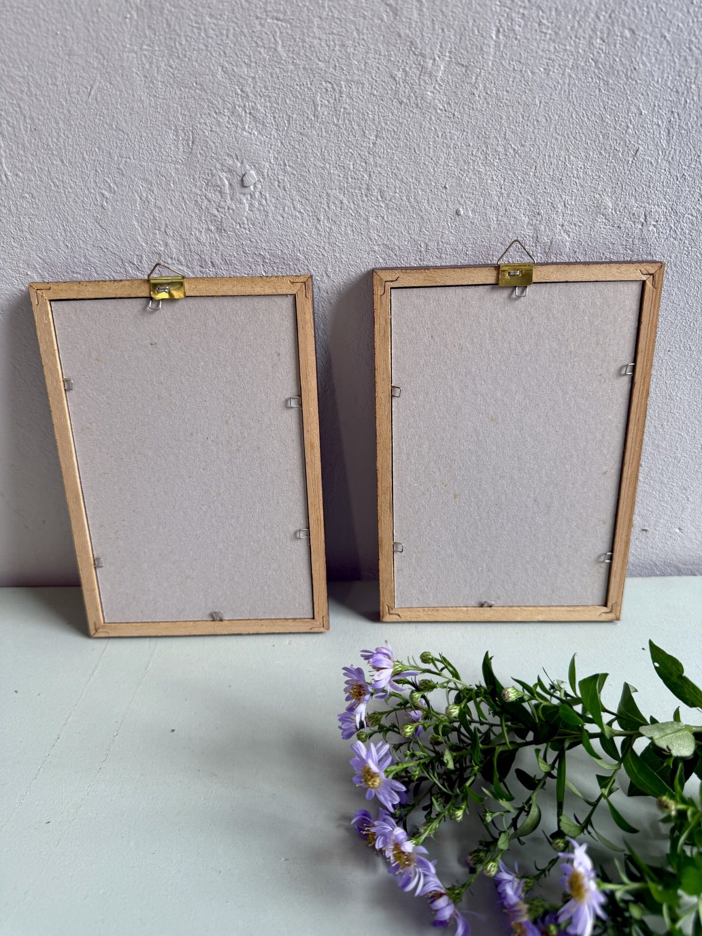 2 petites aquarelles sous cadre