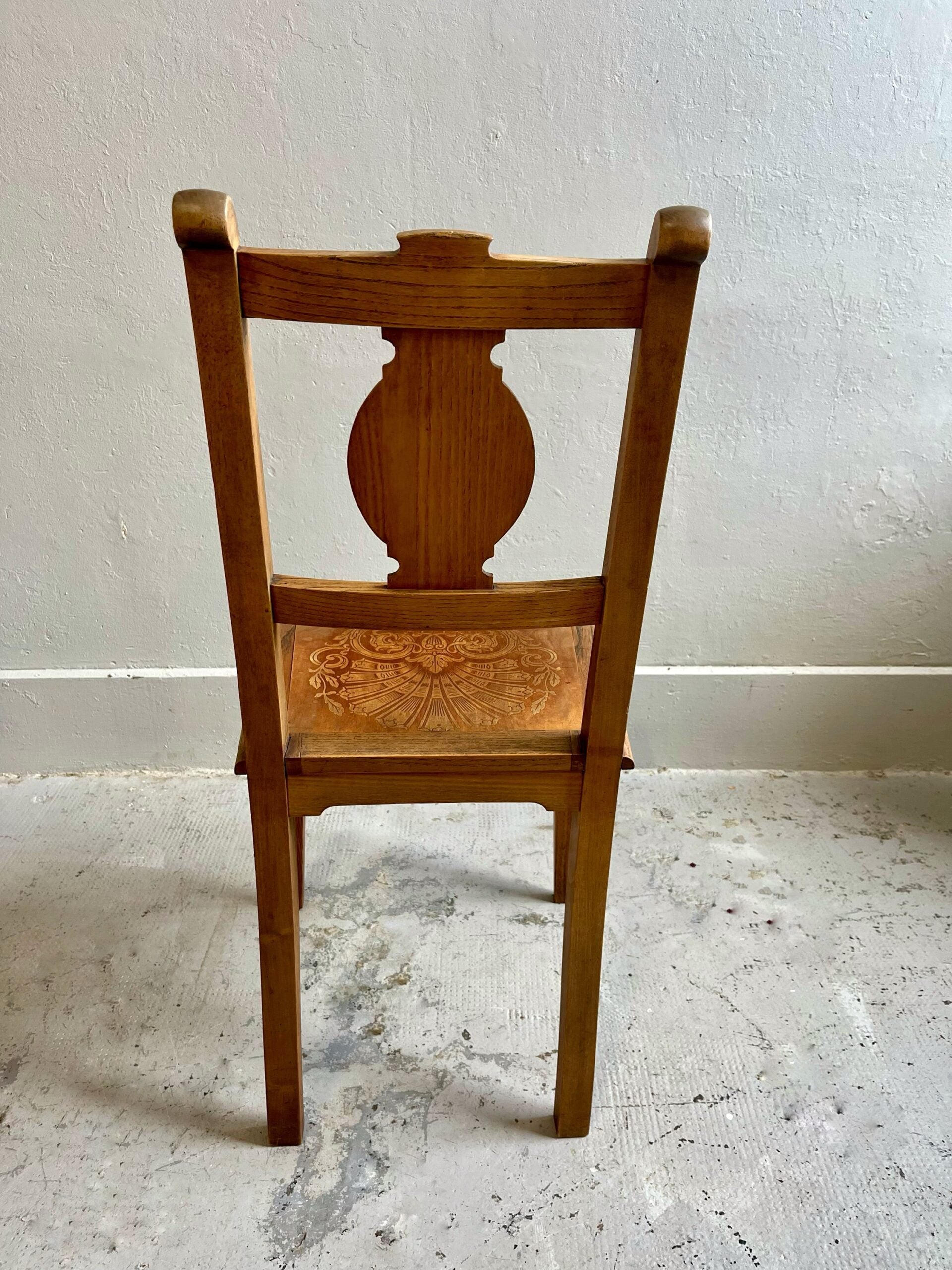 Chaises assises décorées/ lot de 2  Meubles Patine