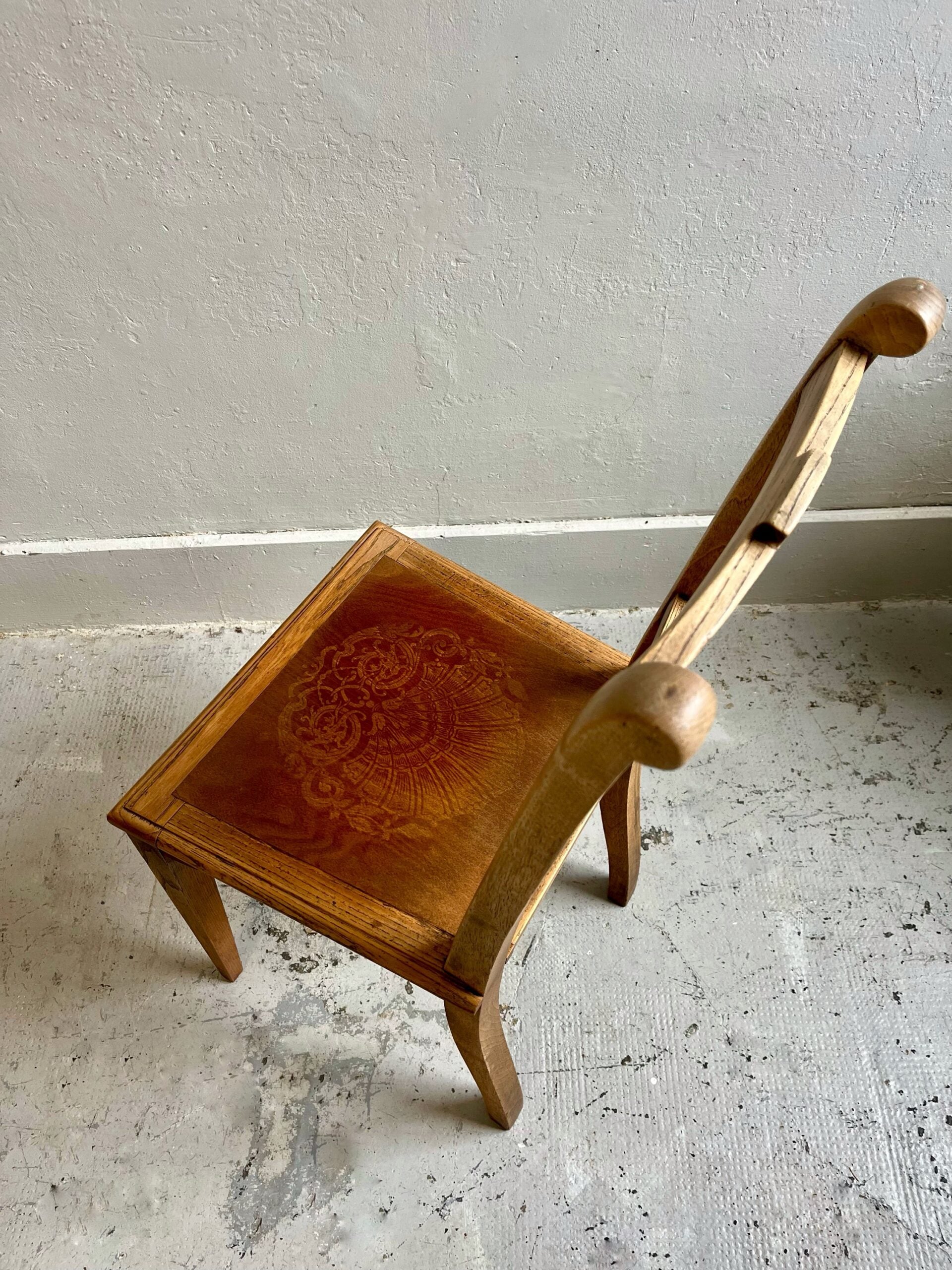 Chaises assises décorées/ lot de 2  Meubles Patine