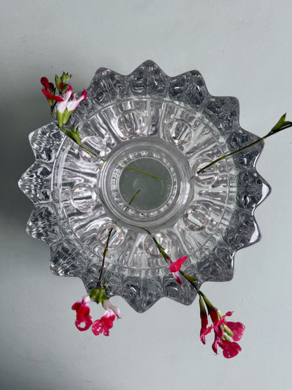 Grand pique-fleurs en verre