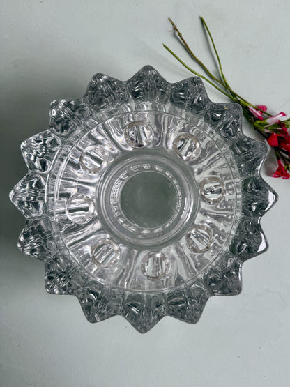 Grand pique-fleurs en verre