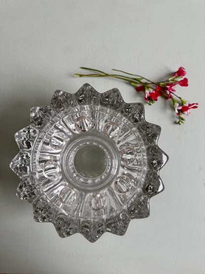 Grand pique-fleurs en verre