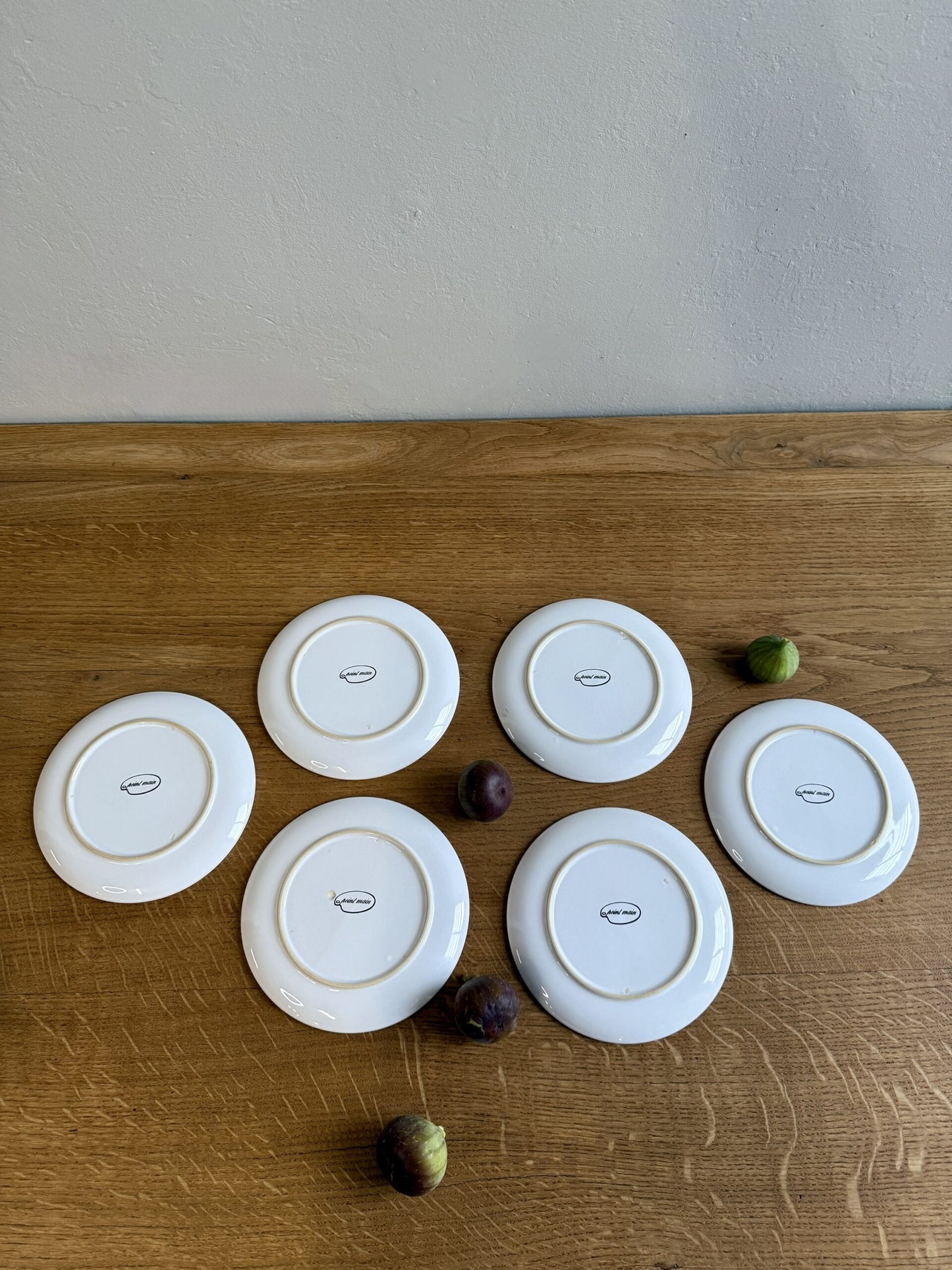 Assiettes à dessert décor floral - lot de 6