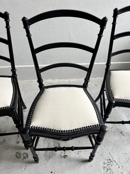 Chaises Napoléon III retapissées  Meubles Patine