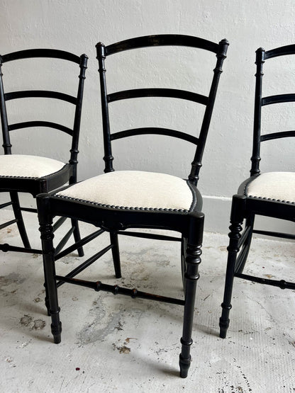 Chaises Napoléon III retapissées  Meubles Patine