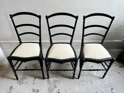 Chaises Napoléon III retapissées  Meubles Patine