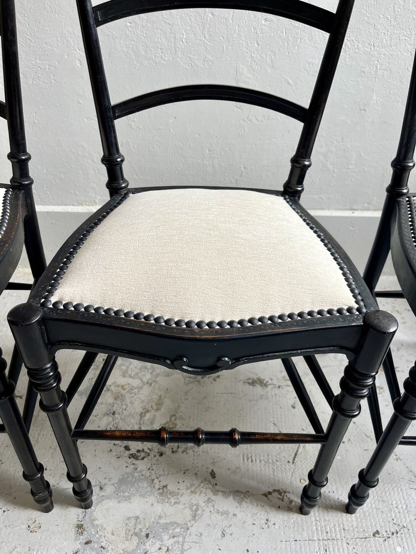 Chaises Napoléon III retapissées  Meubles Patine