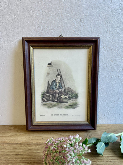 Portrait ancien “Le petit filateur”