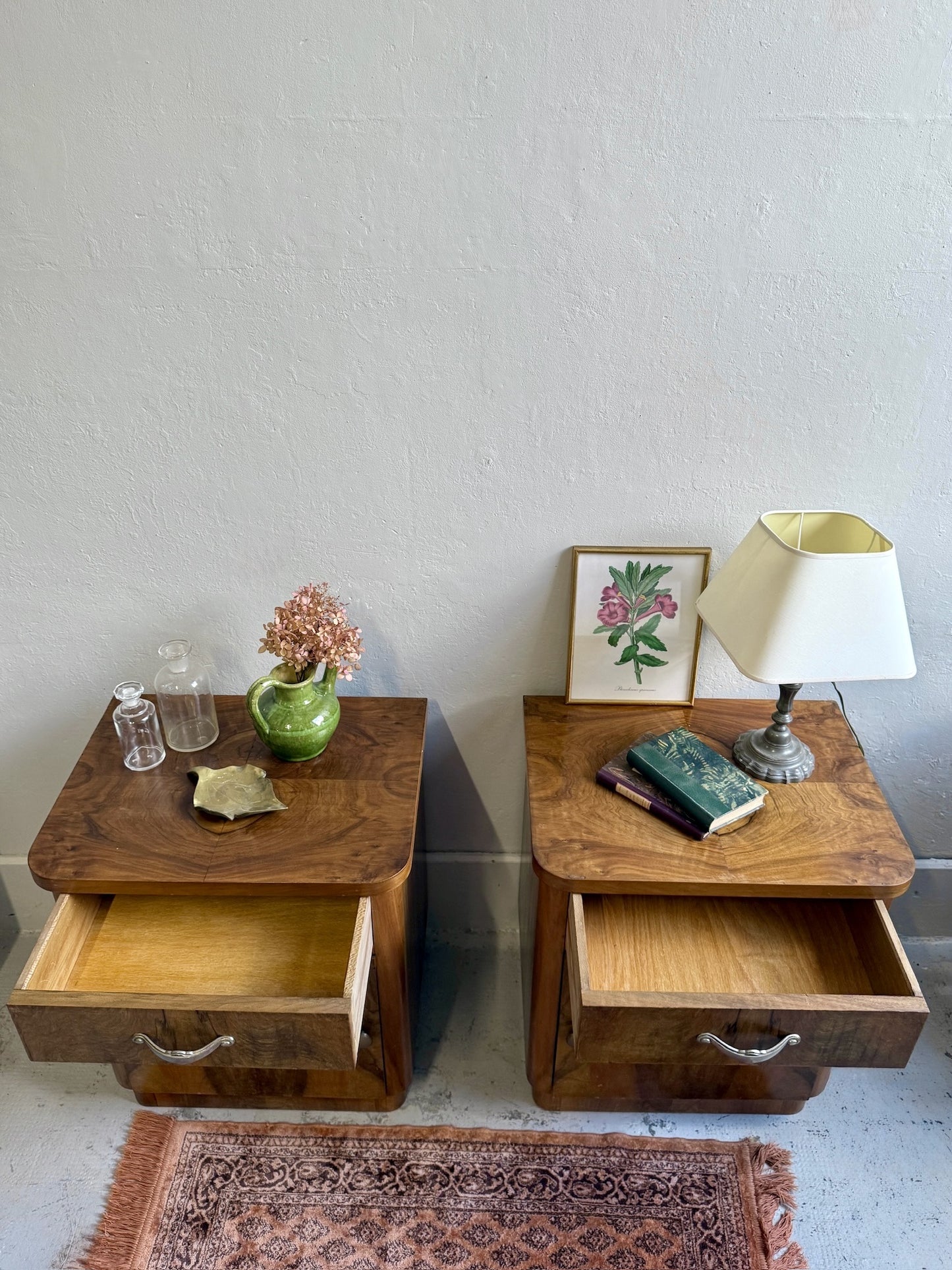 Paire de chevets vintage en bois