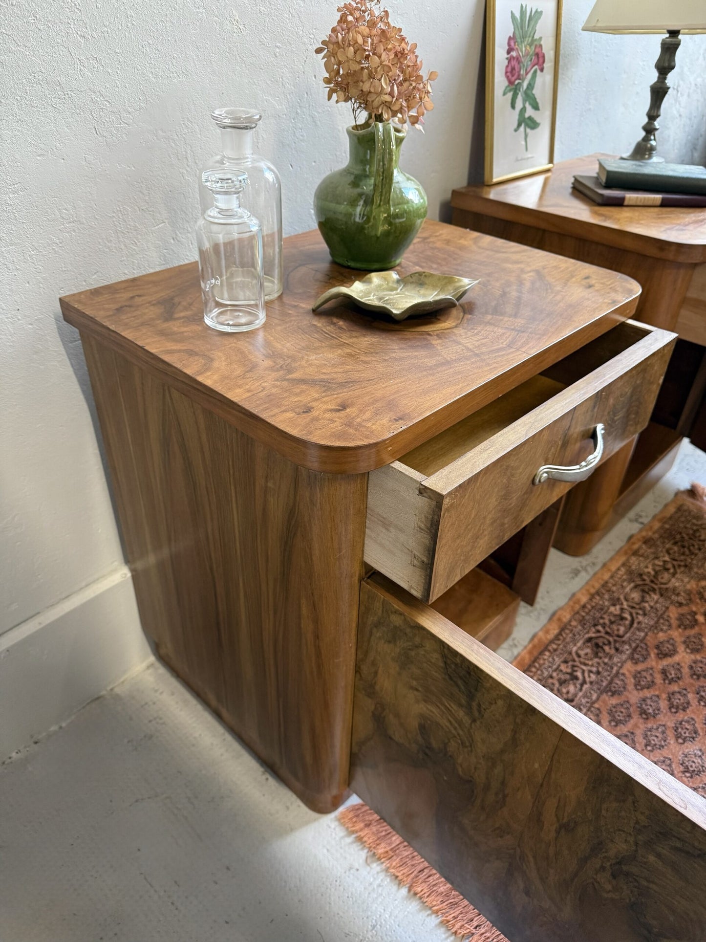 Paire de chevets vintage en bois