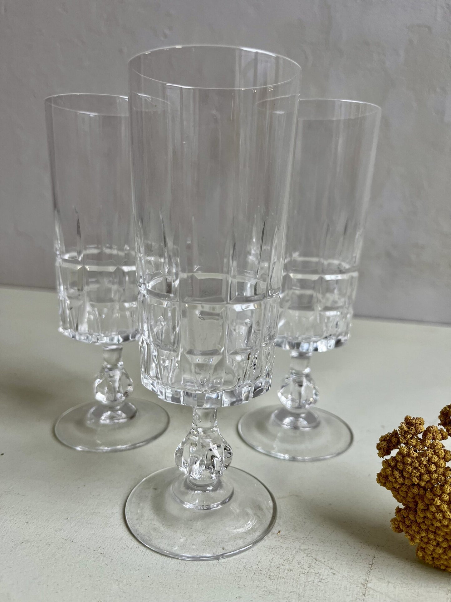 3 flûtes à champagne