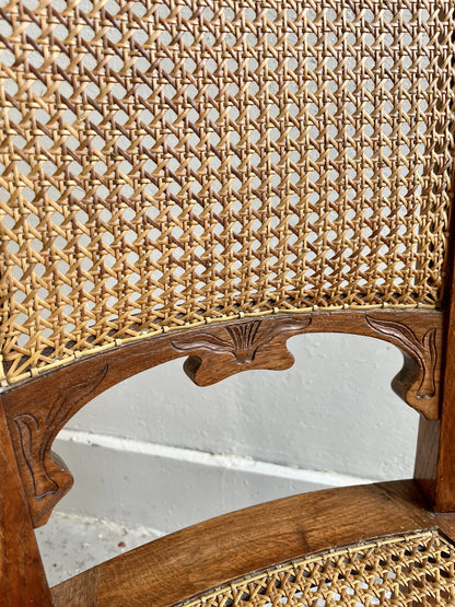 Chaises assise cannage/ lot de 2