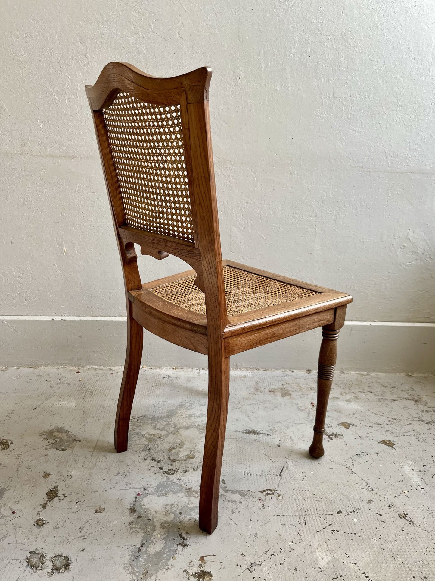 Chaises assise cannage/ lot de 2