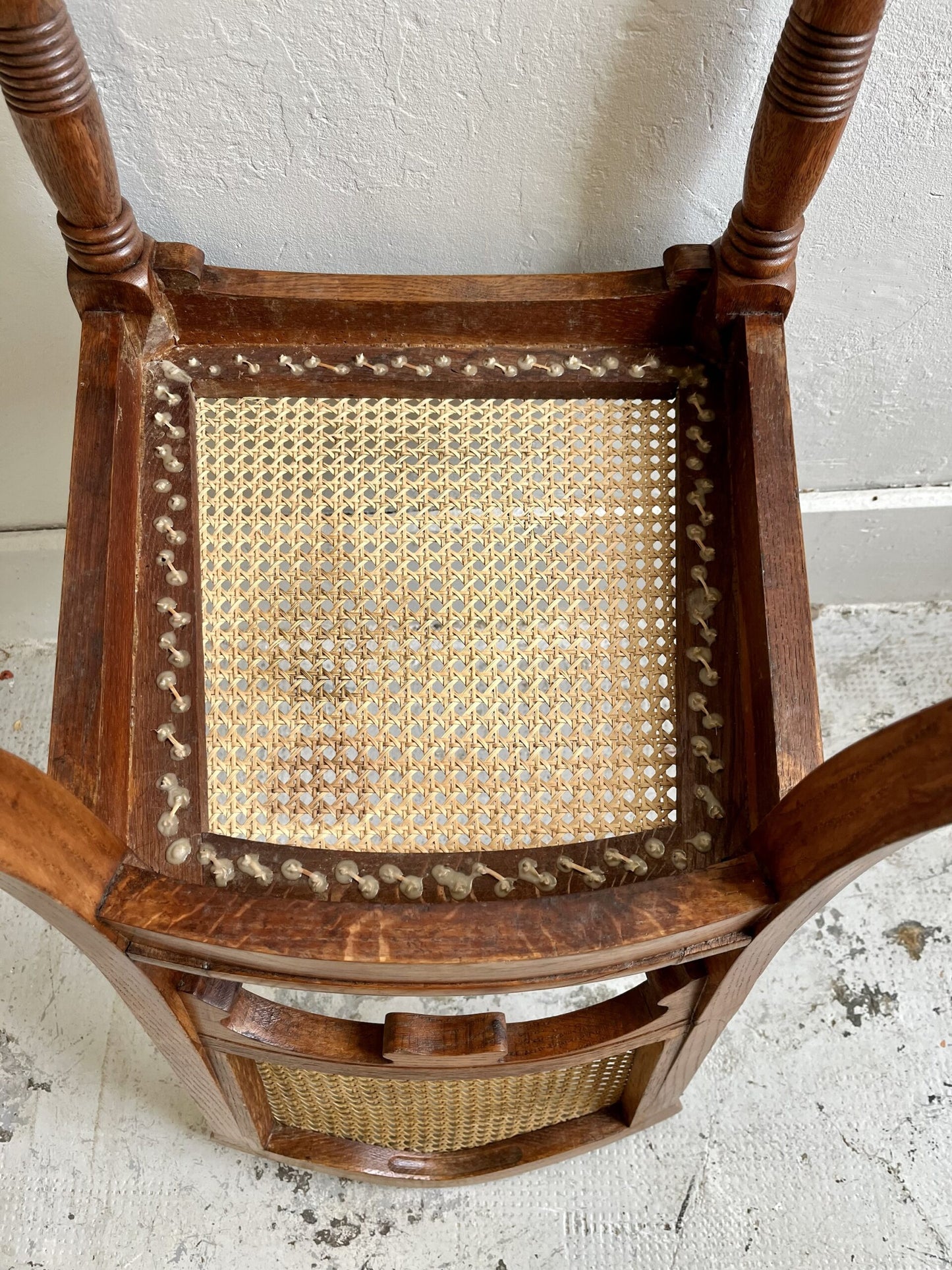 Chaises assise cannage/ lot de 2