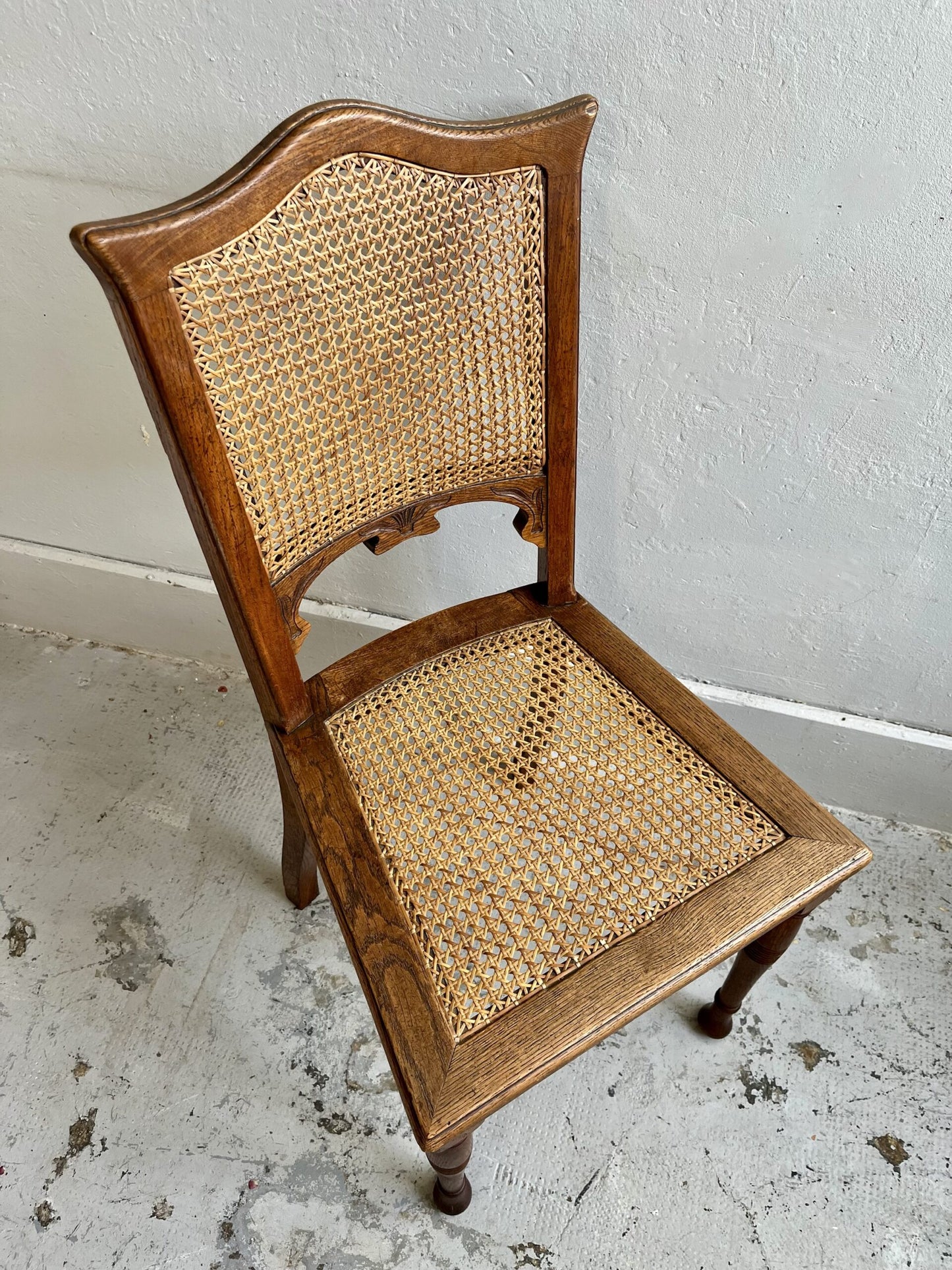 Chaises assise cannage/ lot de 2