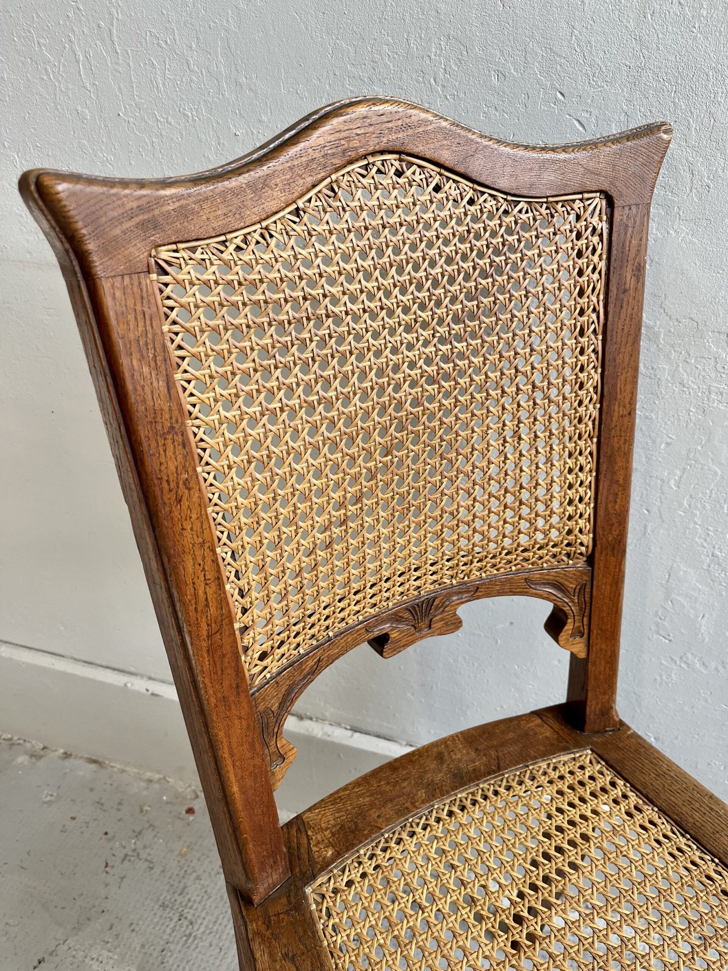 Chaises assise cannage/ lot de 2