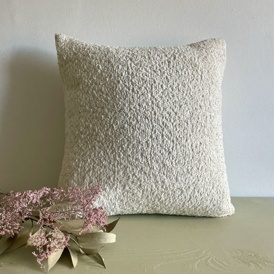 Coussins déhoussable chenille bouclette - 40x40