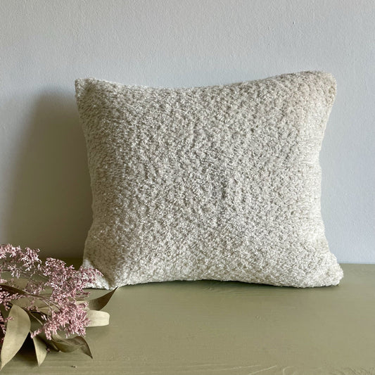 Coussins déhoussable chenille bouclette - 36x32cm