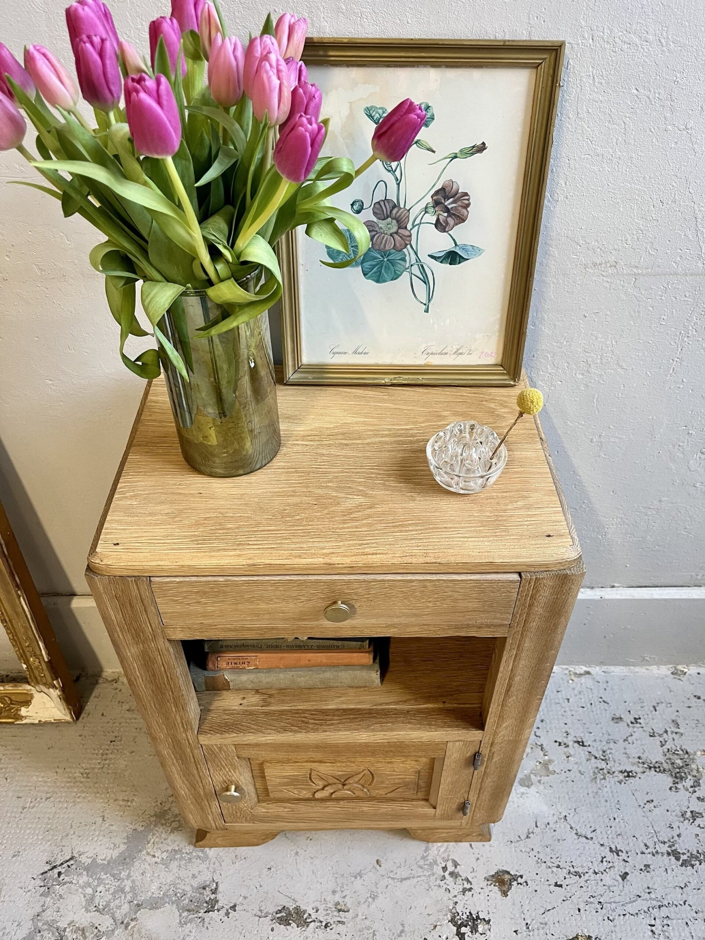 Chevet Art deco tiroir bouton