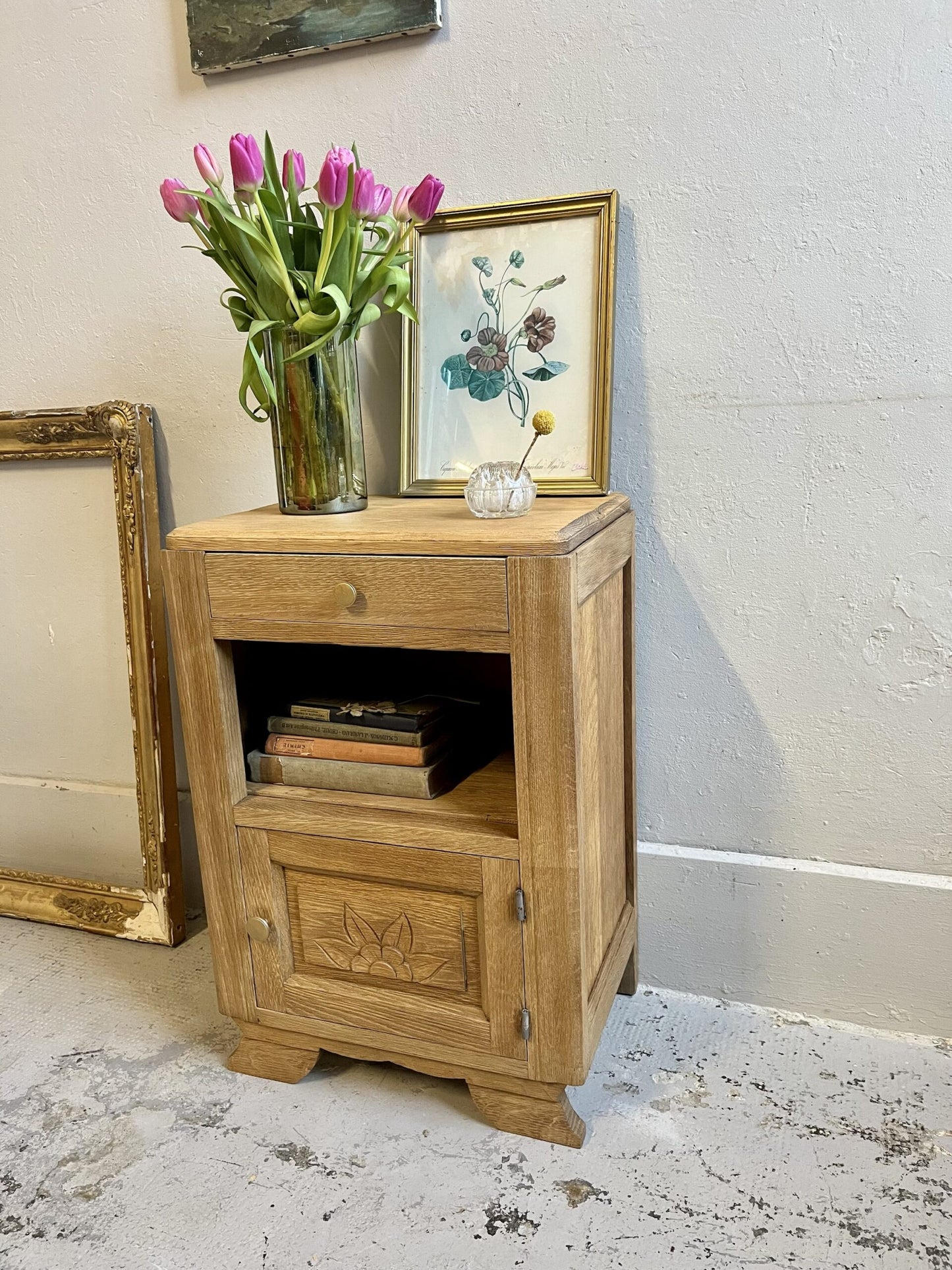 Chevet Art deco tiroir bouton