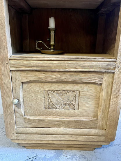 Chevet art déco tiroir gravé