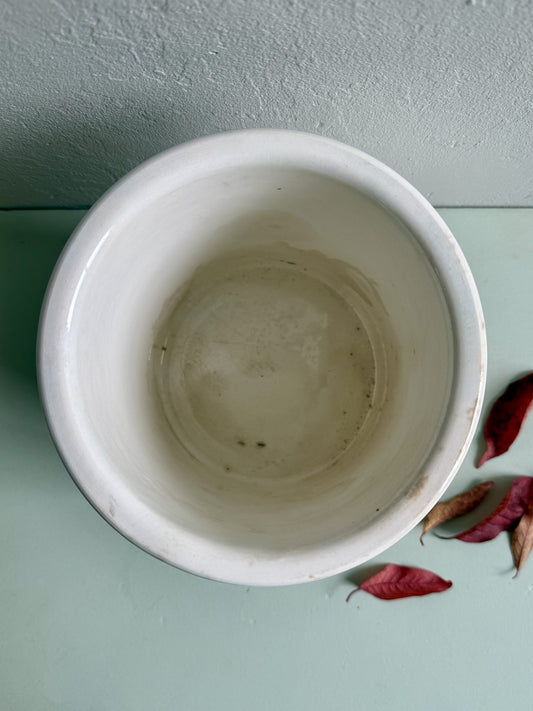 Pot en faïence émaillé Sarreguemines