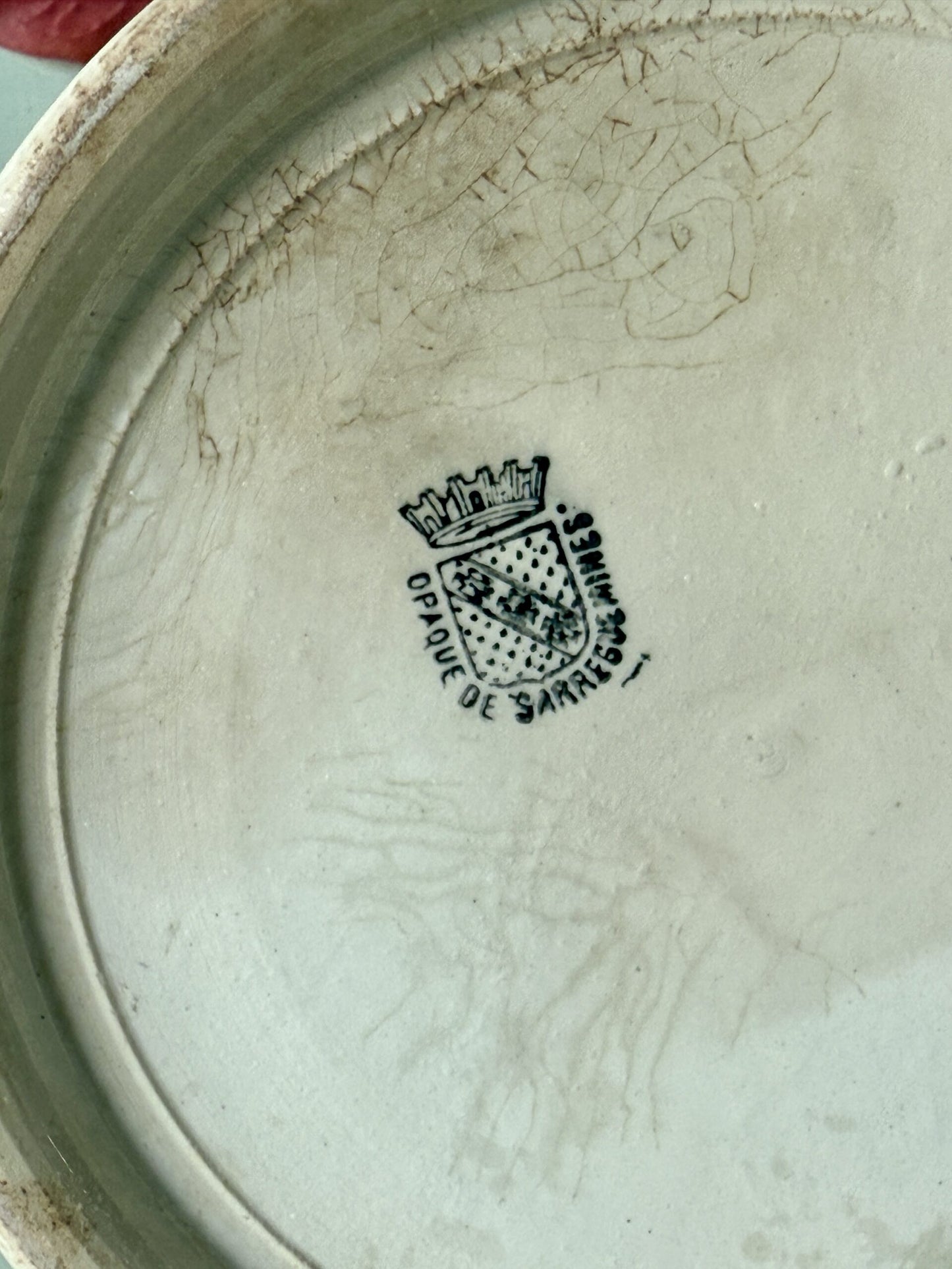 Pot en faïence émaillé Sarreguemines