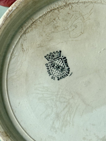 Pot en faïence émaillé Sarreguemines