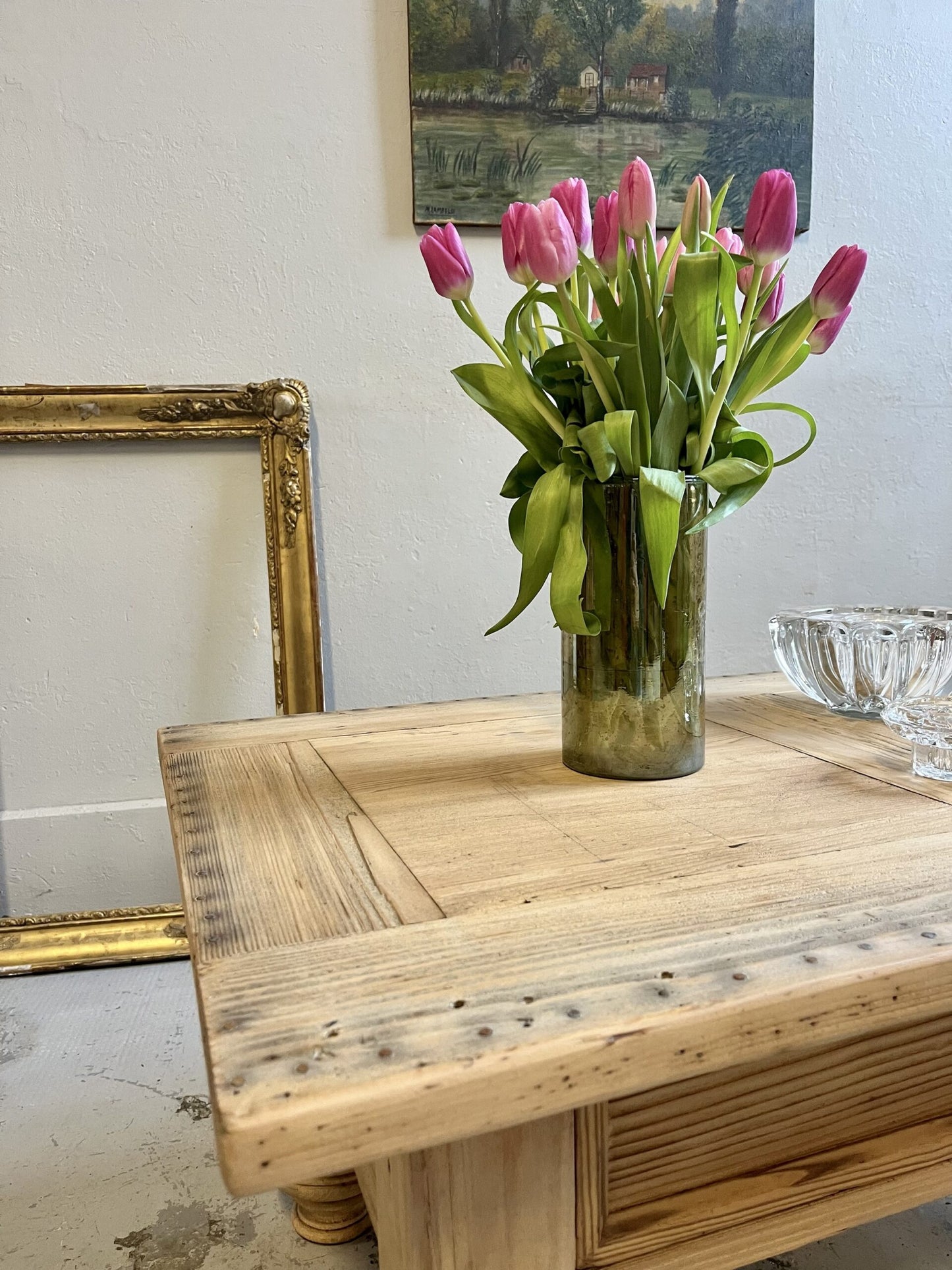 Table basse ancienne PTT