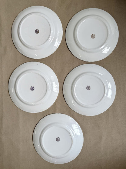 Assiettes plates Moulin des Loups modèle Orchies - lot de 5