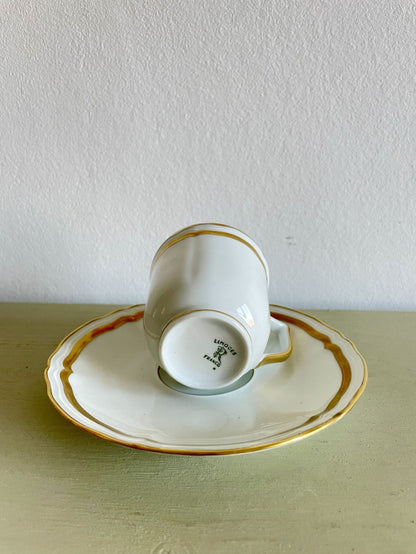 Service à café en porcelaine de Limoges