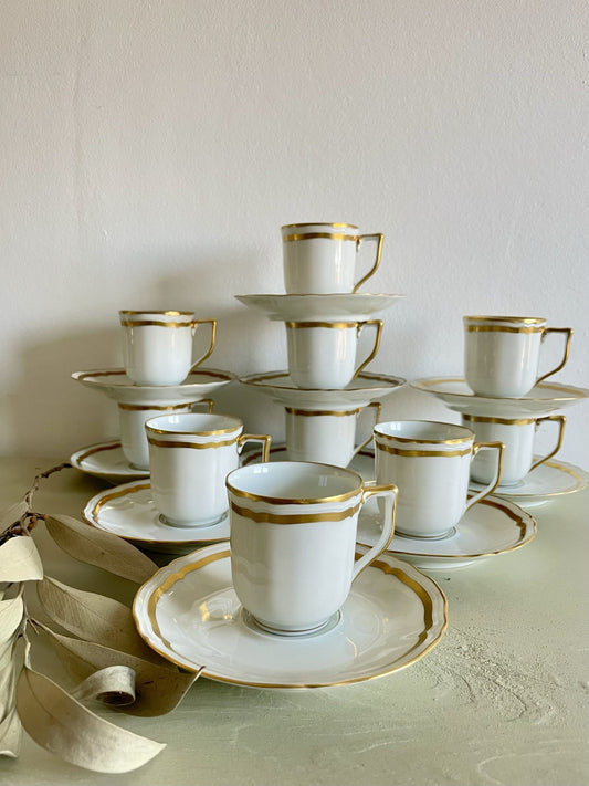 Service à café en porcelaine de Limoges