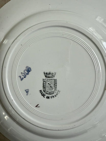 Assiettes plates Saint-Amand - lot de 4